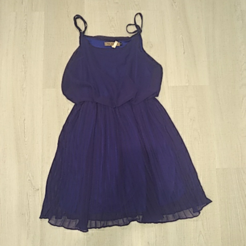 Sheer purple dress